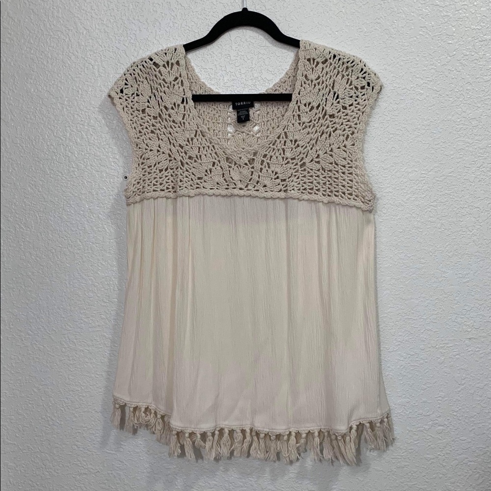 EUC Torrid Boho Top